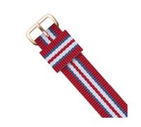 KemEng Correa para la correa de reloj de reemplazo de tela 14-22mm de nylon correas, Color de oro de 60 rose, 14mm