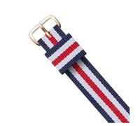 KemEng Correa para la correa de reloj de reemplazo de tela 14-22mm de nylon correas, Color de oro de 23-rose, 18mm