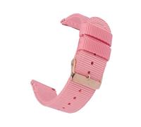 KemEng Correas de reloj de nylon 18/20/22mm Banda de reloj de la OTAN para hombres y mujeres, Hebilla de oro rosa rosa, 18mm