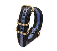 KemEng Correas de reloj de nylon 18-24mm Banda para vigilancia Sport con hebilla de anillo, Color 4, 24mm