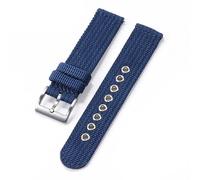KemEng Correas de reloj Nylon Canvas 18/20/22mm Banda de reloj de liberación rápida, Azul, 20mm