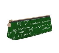KemEng Fórmulas de Ecuaciones matemáticas, Estuche para lápices con Forma de triángulo, Estuche portátil de Cuero con Cremallera, Estuche para cosméticos