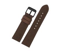 KemEng Nylon Canvas Watch Strap 18-24mm Banda de reloj de la OTAN para hombres y mujeres, Hebilla de alfiler negro marrón, 23mm
