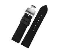 KemEng Nylon Canvas Watch Strap 18-24mm Banda de reloj de la OTAN para hombres y mujeres, Hebilla plegable de plata negra, 19mm