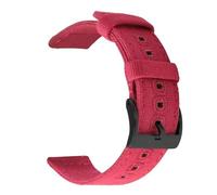 KemEng Pulsera de liberación rápida de 18-22mm de lienzo para la correa, negro rojo, 18mm