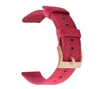 KemEng Pulsera de liberación rápida de 18-22mm de lienzo para la correa, Oro rosa rojo, 20mm