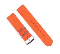 KemEng Pulsera de tela elástica de la banda de reloj de nylon de 18-24mm, Naranja, 24mm