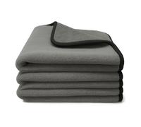 Kemes Paño de microfibra para coche, 3 unidades, 600 g/m², 4 capas, absorbente, para el cuidado del coche y el hogar, paño de microfibra para pulir, 30 x 30 cm