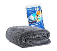 Kemes Paños de microfibra para coche XXL ultra absorbentes con 1400 g/m², peso pesado, gris, 40 x 60 cm, paño seco de microfibra de alta calidad, sin arañazos, 5 capas, absorbente, para el cuidado del