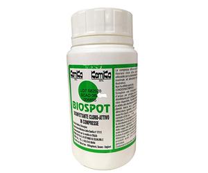 kemika Biospot desinfectante Cloro activo en comprimidos para desinfección para servicios ignífugos