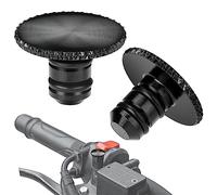 KEMIMOTO 2 Piezas Universal M8 CNC Aluminio Retrovisores Moto Tornillo Cubiertas de Espejo en sentido horario y antihorario Cubiertas de Retrovisores de Motocicleta con Patrón