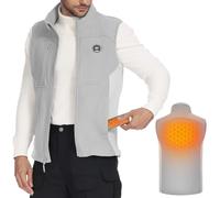KEMIMOTO Chaleco Calefactable Hombre y Mujer, Chaleco Térido con Función de Calentamiento de Manos Batería 10000 mAh, 5 Zonas de Calefacción para Esquí, Pesca