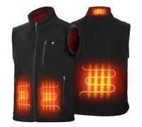 KEMIMOTO Chaleco Térmico, Chaleco Calefactables Diseño Práctico, Material Suave y Cálido, para Viajes, Deportes, Ocio (Sin Batería)