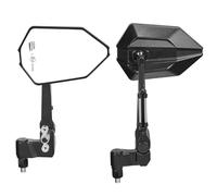 KEMIMOTO E57 Retrovisores Moto Homologados, Espejos Moto Ajustables, Giratorio 360°, Compatibles con Street Bike, Scooter, Moped y Bicicleta