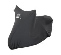 KEMIMOTO Funda para Moto Cubierta Interior Protector de Polvo Elástico para Modelos de Touring, Funda Respirable con Ganchos de Seguridad, Cubierta de Garaje para Motos y Scooters, Talla S