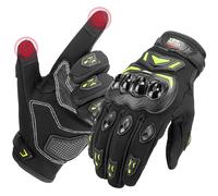 KEMIMOTO Guantes Moto Verano, Resistencia al Impacto, Deportivos Protectores y Transpirables Hombres y Mujeres, Palma Antideslizante, con Pantalla Táctil, Motocicletas, Escalada y Caza