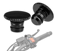 KEMIMOTO Universal M10 Pernos de carenado de Espejo Tornillo en Sentido Horario y Antihorario CNC Aluminio Cubiertas de Espejo de Motocicleta con Patrón