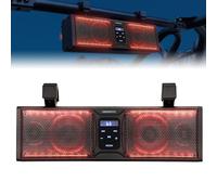 KEMIMOTO UTV - Barra de sonido para carrito de golf de 16 pulgadas, barra de sonido SXS, Bluetooth, compatible con iluminación LED multicolor compatible con Polaris RZR Can-Am