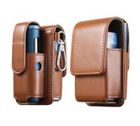 Keminsung Funda compatible con GLO Hyper Pro funda accesorios de piel funda protectora tapa protectora puede llevar cigarrillos (marrón)