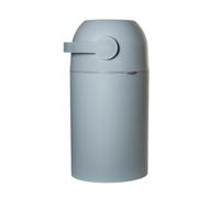KEMMLIT Cubo de pañales a prueba de olores sin cassette con tapa y gran capacidad para hasta 25 pañales de bebé, incluye sistema antiolores, funciona con bolsas convencionales (Sage)