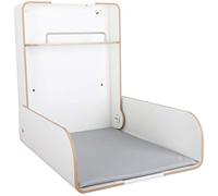 KEMMLIT Pamplona Timkid Kawaform Midi - Cambiador plegable para pared, madera moldeada, color blanco, incluye cambiador