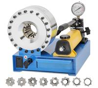Kemndln® Crimpadora de Mangueras Hidráulica Manual con 8 Matrices, Juego de Engarzadora Hidráulica(10-30mm²), Herramienta de Engaste para Aire Acondicionado Automotriz, Motos y Maquinaria Agrícola.