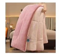 KemNet Edredón de Invierno de Terciopelo de Cordero, Núcleo de Cachemira de Lana Edredón, Cálido Gruesa Engrosado Otoño E Invierno Manta Reversible con Borreguito,Gray,150x200cm(2.5kg)