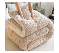 KemNet Edredón Nórdico, Invierno Colcha Cordero Cachemira Manta Edredón Cama 135/150 Edredon De Invierno Cálido,Suave, Transpirable para Invierno,Blue,150x200cm (3kg)