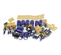 Kemo S005 - Condensadores electrolíticos (50 unidades, varios tamaños y tipos)