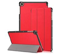 Kemocy Funda para Huawei MatePad T10 / T10S, piel sintética, con función atril, funda para Huawei MatePad T10s 10.1" AGS3-L09 AGS3-W09 / T10 9.7" AGR-L09 AGR-W09, color rojo