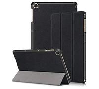 Kemocy Funda protectora para Huawei MatePad T10 / T10S, de piel sintética, con función atril, para Huawei MatePad T10s 10.1" AGS3-L09 AGS3-W09 / T10 9.7" AGR-L09 AGR-W09, color negro