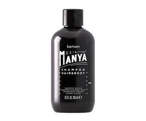 Kemon- Champú de Pelo y Barba y Gel de Baño/Ducha Hombre Todo en Uno Shower Gel 250 mililiter, Hair Manya