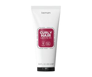 Kemon Curly Hair Leave-In Crema Rizos 200 ml | Crema sin aclarar para rizos u ondulados: define, disciplina y ayuda al control antiencrespamiento