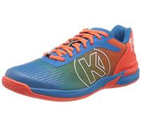 Kempa 2008640 Hombre Zapatillas de Balonmano, Multicolor (Kempablau/Fluor Rot 01), 44/45 EU