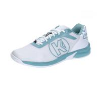 Kempa Attack Three 2.0 W Game Changer, Balonmano, Calzado Deportivo, Zapatillas de Deporte. Unisex Adulto, weiß/Aqua, 36 EU