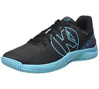 Kempa Attack Two 2.0, Zapatilla de Balonmano Hombre, Negro/Aqua, 45 EU