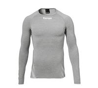 Kempa Attitude Longsleeve Camiseta de Entrenamiento, Hombre, Gris Oscuro Mezcla, L
