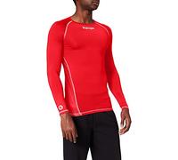 Kempa Attitude Longsleeve Camiseta de Entrenamiento, Hombre, Rojo, L