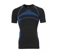 Kempa Attitude Pro Shortsleeve Camiseta de Entrenamiento, Hombre, Negro/Kempa Azul, XL/XXL