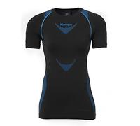 Kempa Attitude Pro Shortsleeve Camiseta de Entrenamiento, Mujer, Negro/Azul, M/L