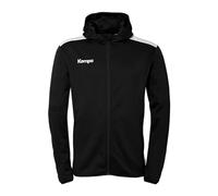 Kempa balonmano Emotion 27 Chaqueta con capucha Chaqueta deportiva para hombre y niño con capucha forrada - forro polar en el interior - con bolsillos con cremallera