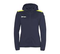 Kempa balonmano Emotion 27 Chaqueta con capucha para mujer Chaqueta deportiva para mujer y niña con capucha forrada - forro polar en el interior - con bolsillos con cremallera