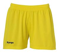 Kempa Classic Shorts Women Shorts de Juego para Mujer, Mujer, Lima Amarillo, XS