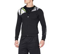 Kempa Core 2.0 Hood Chaqueta, Mujer, Negro/Gris Oscuro Mezcla, XL