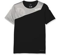 Kempa Core 2.0 Shirt Camiseta De Juego De Balonmano, Hombre, Negro/Gris Oscuro Mezcla, 128