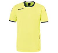 Kempa Curve Camiseta de Juego, Hombre, Amarillo Fluor/Azul Profundo, 116