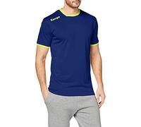 Kempa Curve Camiseta de Juego, Hombre, Azul Profundo/Amarillo Fluor, 116