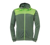 Kempa Emotion 2.0 Hood Jacket Chaqueta De Entrenamiento, Hombre, Verde Dragón/Verde Espera, 164