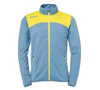 Kempa Emotion 2.0 Poly Jacket Sudadera, Hombre, dove blue/lime yellow, XXL