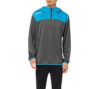 Kempa Emotion 2.0 Quarter Zip Hoody Sudadera, Hombre, Anthra/kempablue, 128